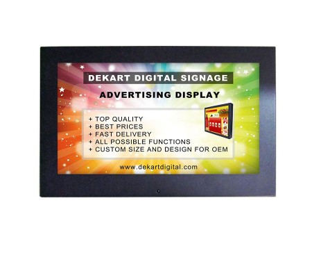 7 pulgadas de pantalla de publicidad Digital Signage DIPANEL-0700-BLK