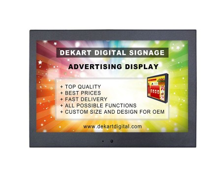  10 inch Commercial display for advertising DIPANEL-1000-BLK