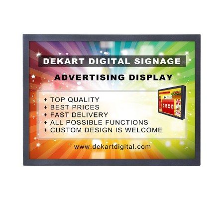 19 inch Commercial advertising display DIPANEL-1850-BLK