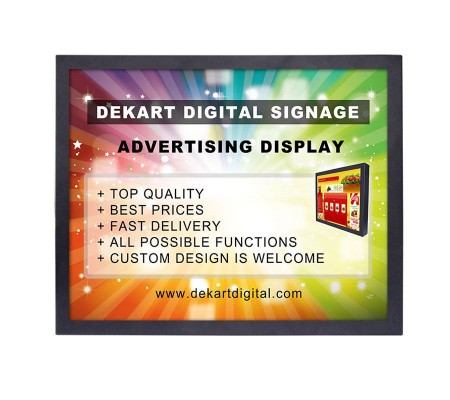 15 inch Digital signage display DIPANEL-1500-BLK