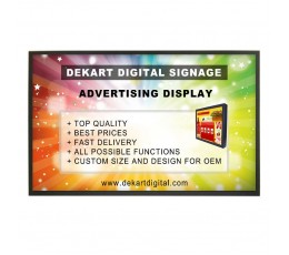 65 pulgadas de visualización de publicidad DS Comercial DIPANEL-6500-BLK